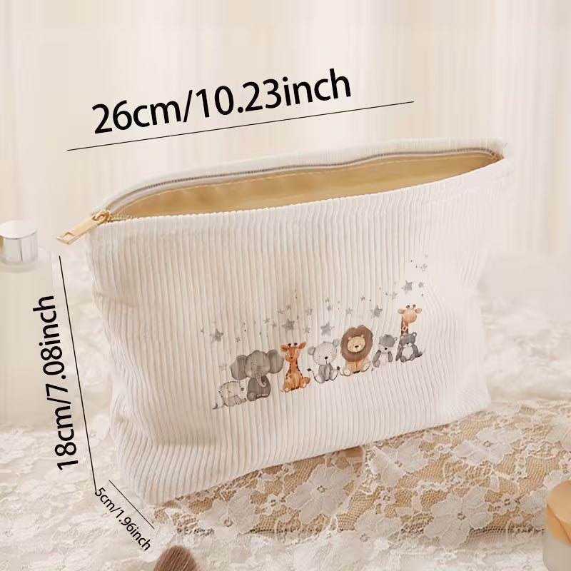 Corduroy Makeup Bag