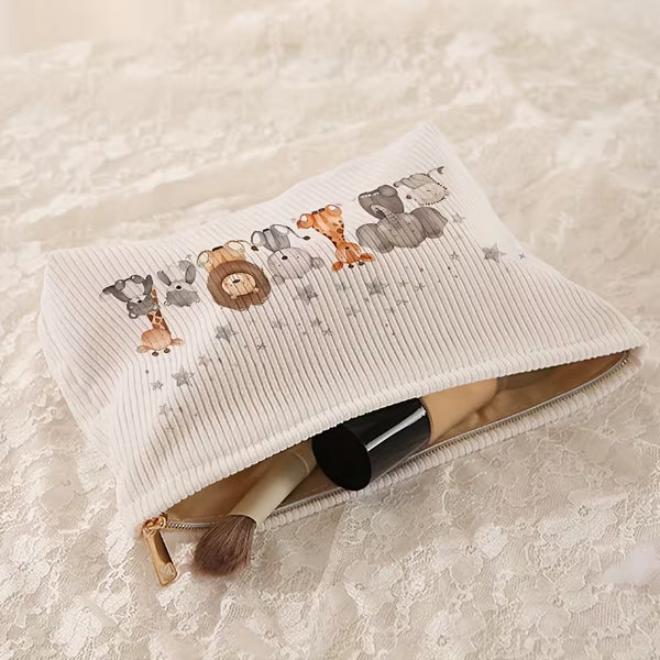 Corduroy Makeup Bag