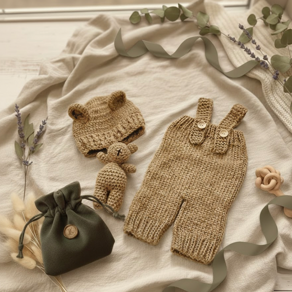 Luxury Hand-Knitted Baby Set