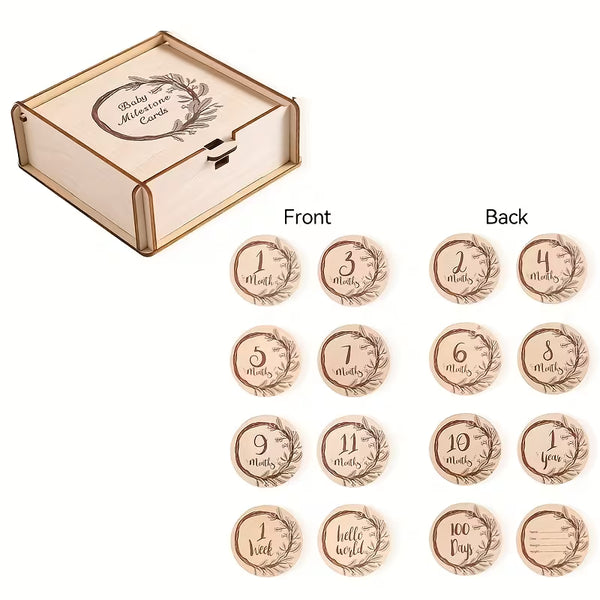 Wood Milestone & Memory Gift Set