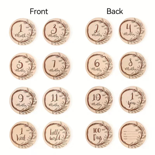 Wood Milestone & Memory Gift Set