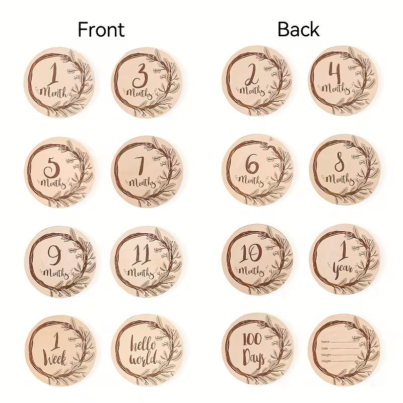 Wood Milestone & Memory Gift Set